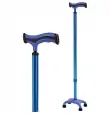 BASTÓN 4 APOYOS BASE PLASTICA AZUL SC-B8