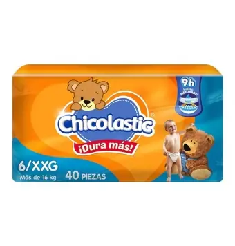 PAÑAL CHICOLASTIC CLASSIC ETAPA 6 CON 40 PIEZAS