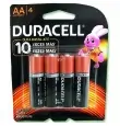 PILA DURACELL AA CON 4 PIEZAS