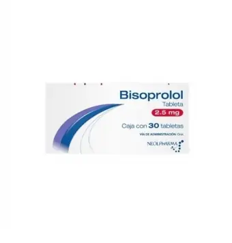 BISOPROLOL 2.50 MG 30 TABLETAS