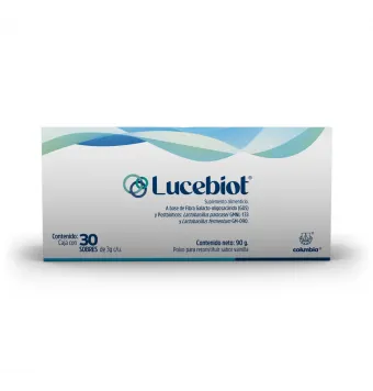 Lucebiot Suplemento Alimenticio Sabor Vainilla Polvo 30 Sobres | Precio y Usos