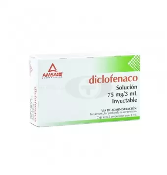 DICLOFENACO 75 MG INYECTABLE 2X3 ML