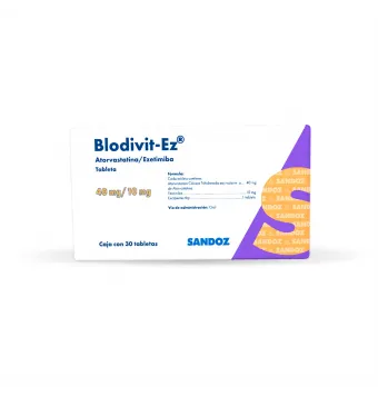 Blodivit-Ez 40Mg/10Mg 30 Tabletas | Precio y Usos