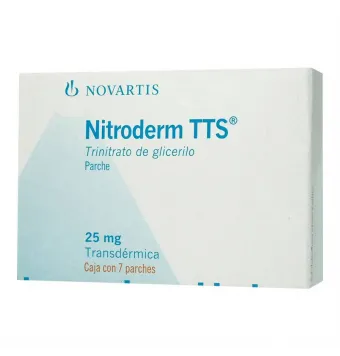 Nitroderm Tts 25 Mg 7 Parches | Precio y Usos
