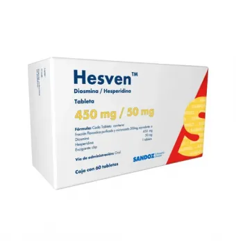 Hesven 450/50Mg 60 Tabletas | Precio y Usos