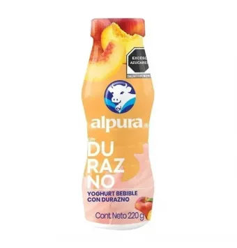Yoghurt Alpura Bebible Durazno 220 ML | Precio y Usos