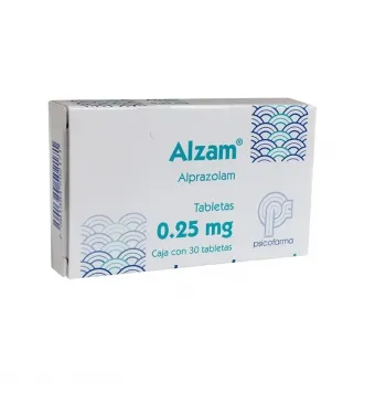 ALZAM 0.25 MG 30 TABLETAS