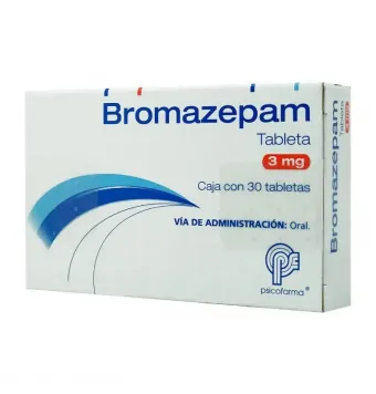 BROMAZEPAM 3 MG 30 TABLETAS PSICOFARMA