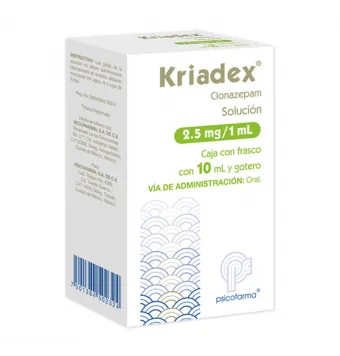 KRIADEX 2.5MG/ML FRASCO 10 ML
