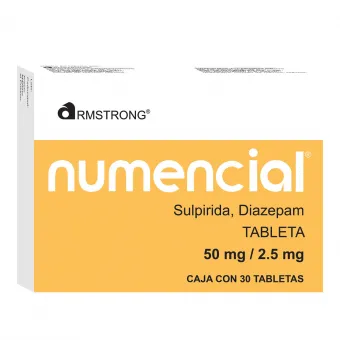 NUMENCIAL 50 MG/2.5 MG 30 TABLETAS