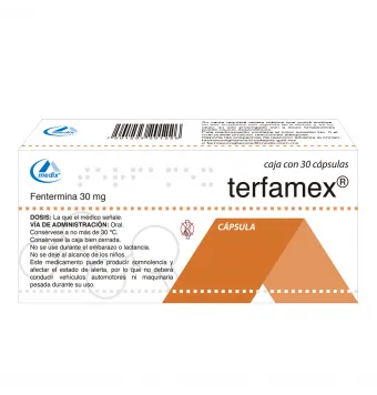 TERFAMEX 30 MG 30 CAPSULAS
