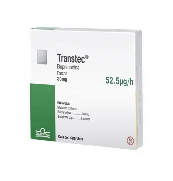 TRANSTEC 30 MG 4 PARCHES