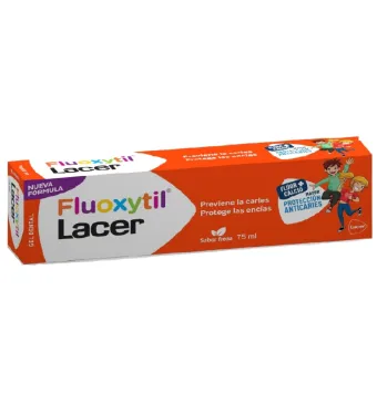 Fluoxytil Lacer Gel Dental Sabor Fresa 7 5 ml | Higiene Bucal