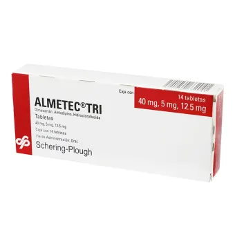 Almetec Tri 40/5/12.5 mg, 14 tabletas | Buen Precio