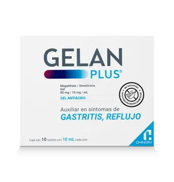 Gelan Plus 80/10 mg, 10 sobres | Cuidado Digestivo