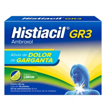 Histiacil Gr3 20 mg Limon Con 18 Past | Cuidado Respiratorio
