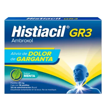 Histiacil Gr3 20 mg Menta Con 18 Past | Cuidado Respiratorio