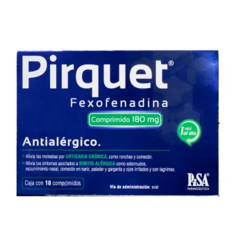 Pirquet 180 mg Antialergico Con 10 | Buen Precio
