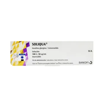 Soliqua 100 U/50 mcg/ml | Control de Diabetes