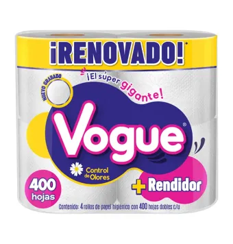 Papel Higienico Vogue 500 Hojas Con 4 | Higiene Personal