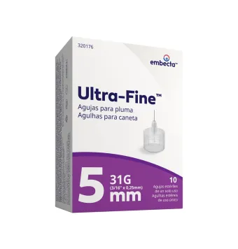 Aguja Para Pluma Ultra-Fine 5M 31G | Aplicación de Insulina