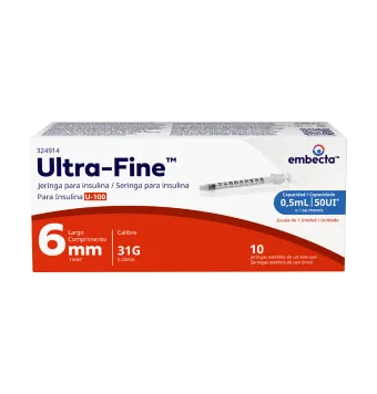 Jeringas Ultra Fine 0.5 ml | Aplicación de Insulina