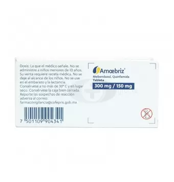 AMOEBRIZ 300MG/150MG CON 2 TABLETAS (1)