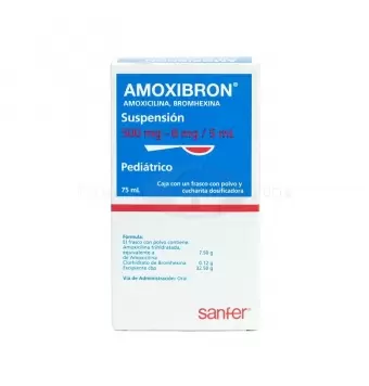 AMOXIBRON 500MG/8MG/5ML SUSPENSIÓN CON 75 ML