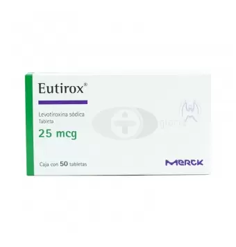 EUTIROX 25 MCG CON 50 TABLETAS