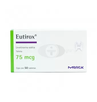 EUTIROX 75 MCG CON 50 TABLETAS