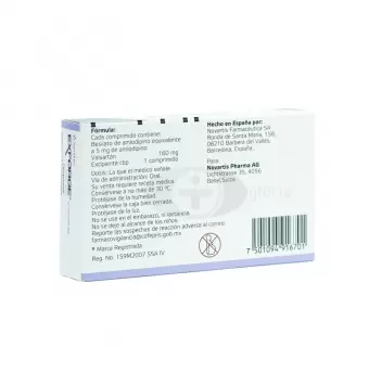 EXFORGE 5MG/160MG CON 14 COMPRIMIDOS (1)