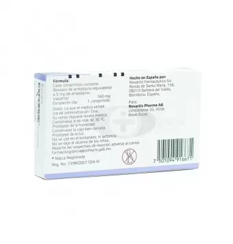 EXFORGE 5MG/160MG CON 28 COMPRIMIDOS (1)