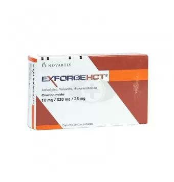 EXFORGE HCT 10MG/320MG/25MG CON 28 COMPRIMIDOS