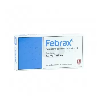 FEBRAX 100MG/200MG CON 5 SUPOSITORIOS