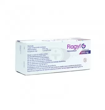 FLAGYL 500 MG CON 30 COMPRIMIDOS (1)