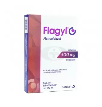 FLAGYL 500MG/100ML SOLUCIÓN INYECTABLE