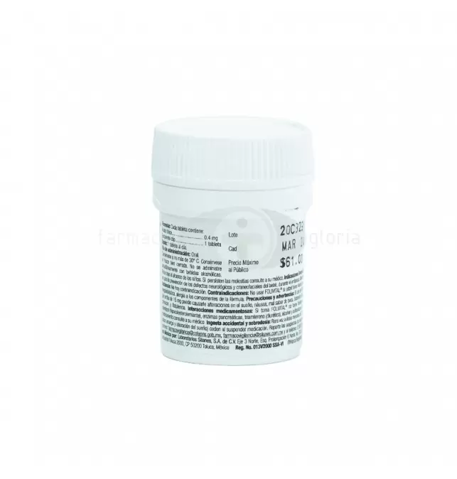 Folivital 5 Mg 30 Tabletas