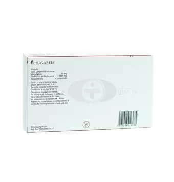 GALVUS MET 50MG/1000MG CON 30 COMPRIMIDOS (1)