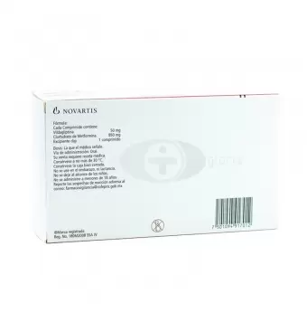 GALVUS MET 50MG/850MG CON 60 COMPRIMIDOS (1)