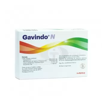 GAVINDO N 300MG/100MG/0.200MG CON 30 CÁPSULAS (1)