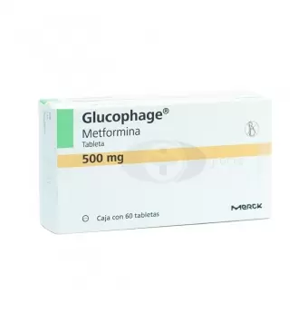 GLUCOPHAGE 500 MG CON 60 TABLETAS