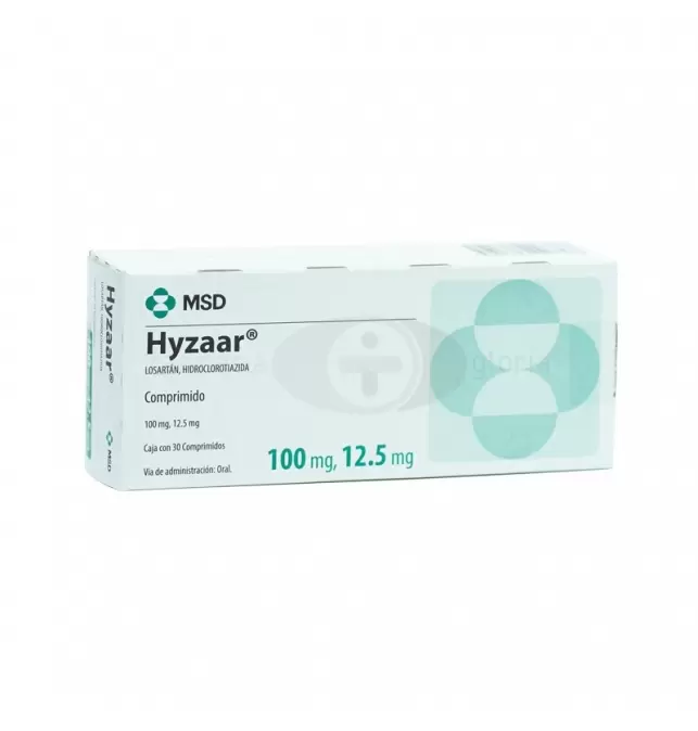 HYZAAR 100MG/12.5MG CON 30 COMPRIMIDOS