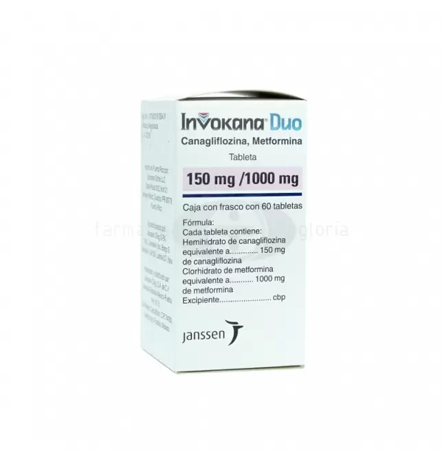 INVOKANA DUO 150MG/1000MG CON 60 TABLETAS