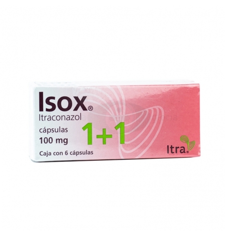 ISOX 100 MG CON 6 C PSULAS