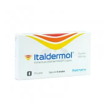 ITALDERMOL 600 MG CON 6 ÓVULOS