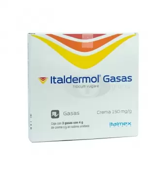 ITALDERMOL 150MG/G 3 GASAS DE 4 G DE CREMA C/UNA (1)