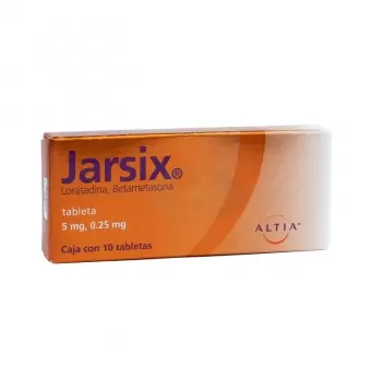 JARSIX 5MG/0.25MG CON 10 TABLETAS