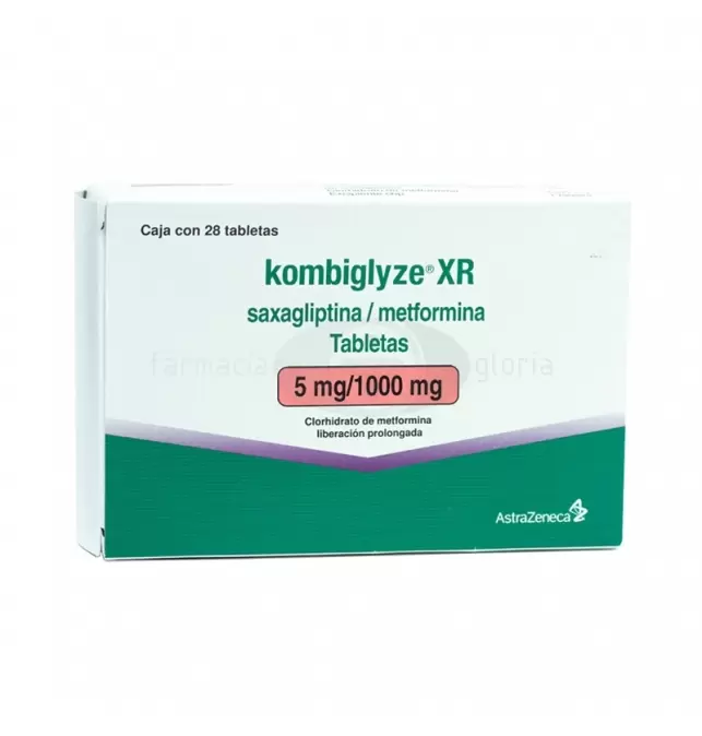 KOMBIGLYZE XR 5MG/1000MG CON 28 TABLETAS