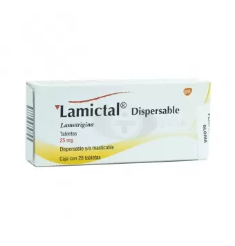 LAMICTAL DISPERSABLE 25 MG CON 28 TABLETAS