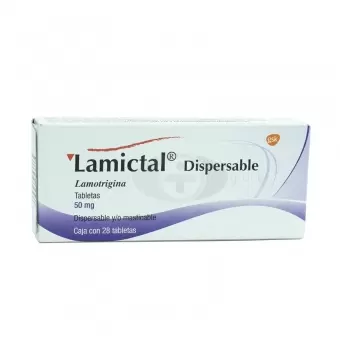 LAMICTAL DISPERSABLE 50 MG CON 28 TABLETAS
